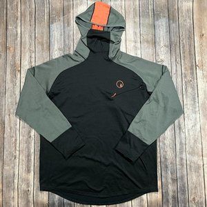 TREW Gear Chilltop 210 Midweight Nuyarn Merino Hoo Baselayer XL Mens Black Grey